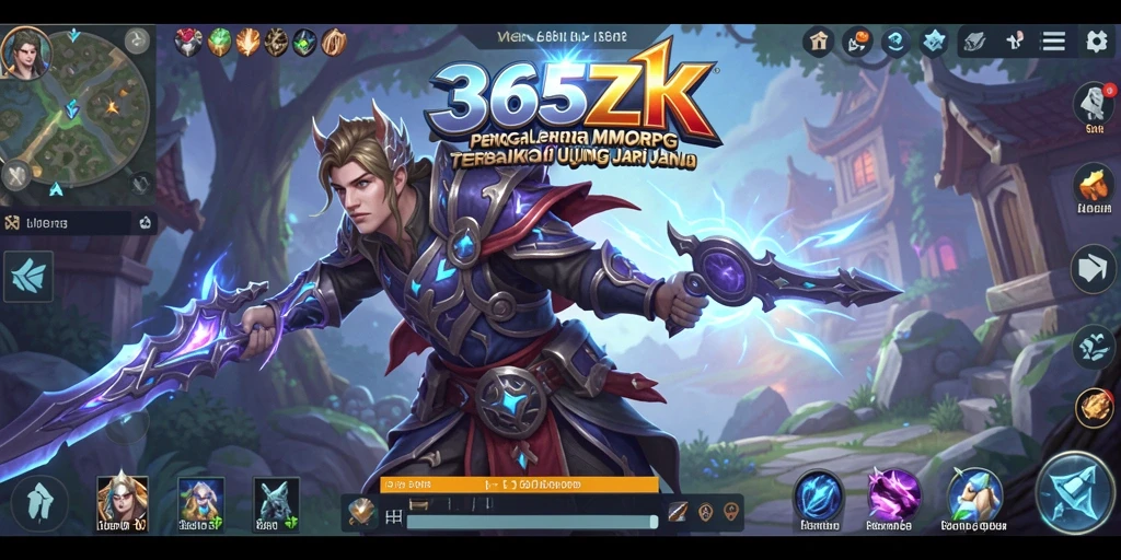 Tangkapan layar dari gameplay seru 365ZK MMORPG.