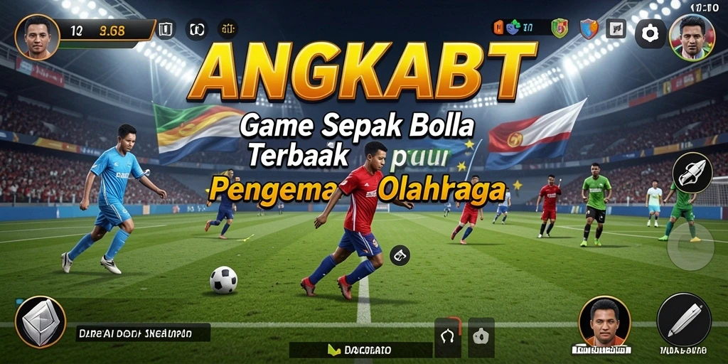 Screenshot gameplay sepak bola seru di ANGKABET
