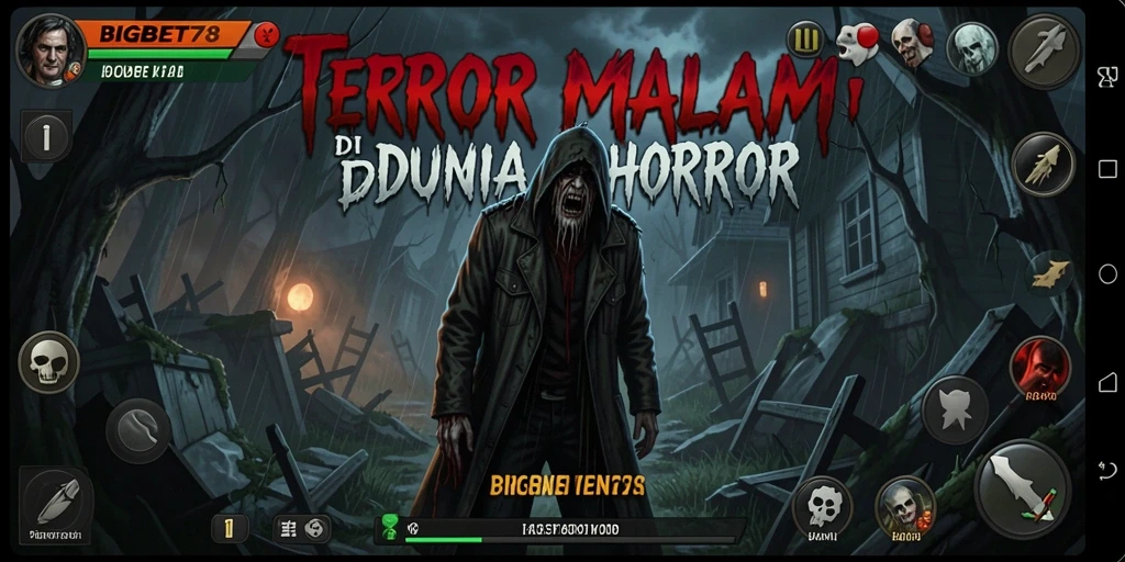 Screenshot utama BIGBET78 menampilkan gameplay yang menegangkan dan menyeramkan.