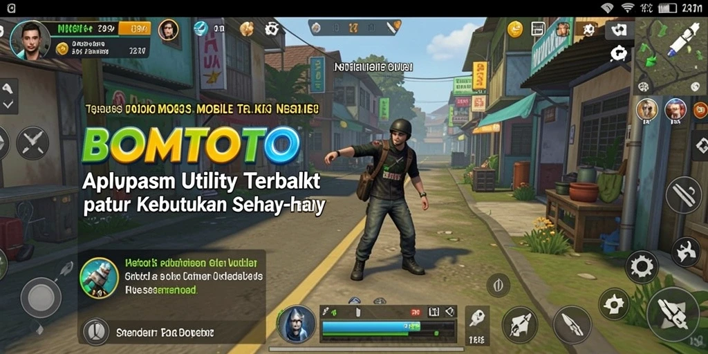 Tampilan utama BOMTOTO dengan fitur Utility yang menarik.