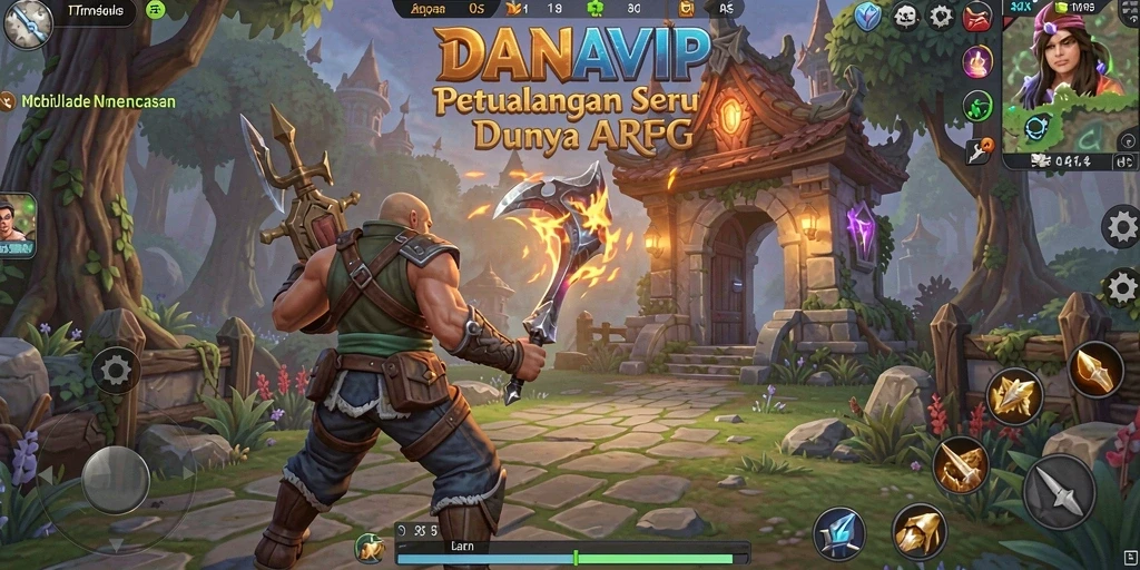 Tangkapan layar permainan <strong>DANAVIP</strong> yang menampilkan aksi ARPG yang mendebarkan.