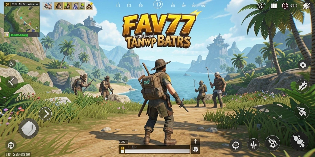 Screenshot gameplay FAV77 menunjukkan petualangan seru di dunia terbuka.
