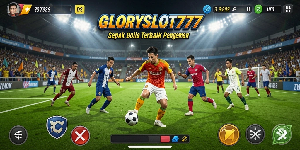 Tampilan menarik dari gameplay sepak bola GLORYSLOT777.
