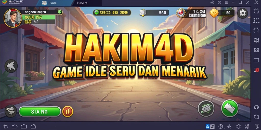 Tampilan gameplay HAKIM4D yang mengasyikkan dengan berbagai keputusan strategis.