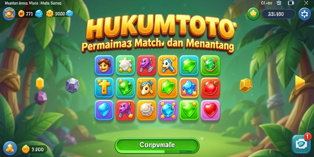 Tampilan gameplay seru HUKUMTOTO dengan blok warna-warni.