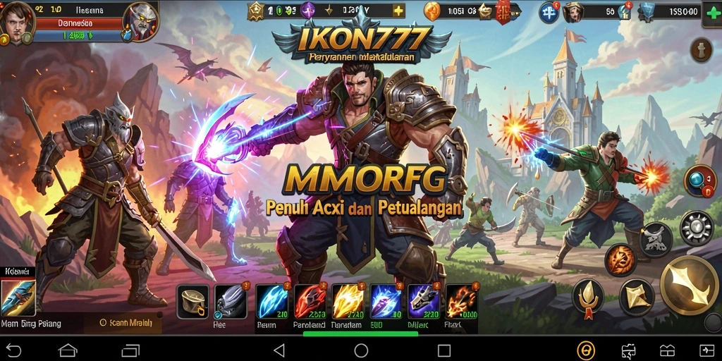 Tampilan gameplay <strong>IKON777</strong> yang menakjubkan dan penuh aksi di dunia MMORPG.