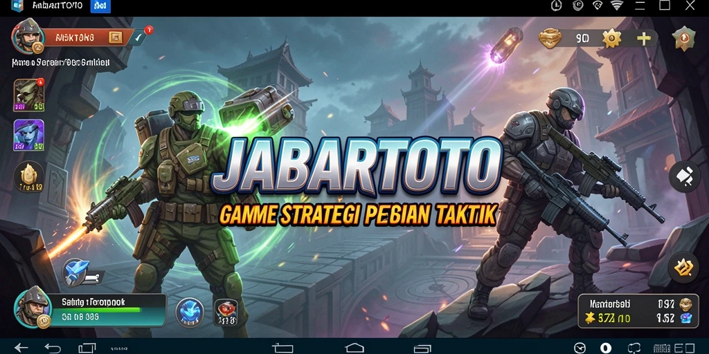 Screenshot utama JABARTOTO menampilkan aksi strategi yang mendebarkan.