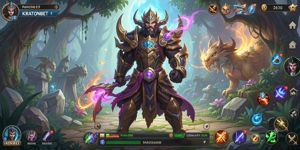 Tampilan gameplay KRATONBET yang menarik dengan pemandangan fantastis.