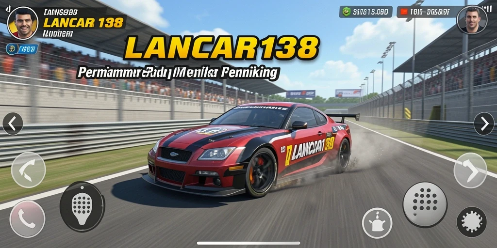 Tangkapan layar gameplay LANCAR138 menampilkan aksi balap penuh adrenalin.