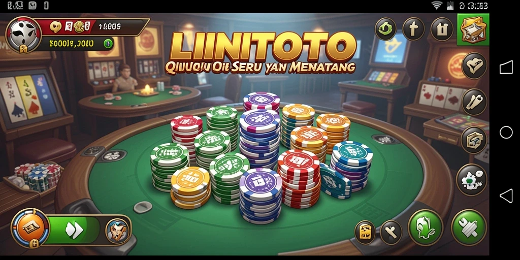 Tampilan gameplay QiuQiu yang seru di LINITOTO.