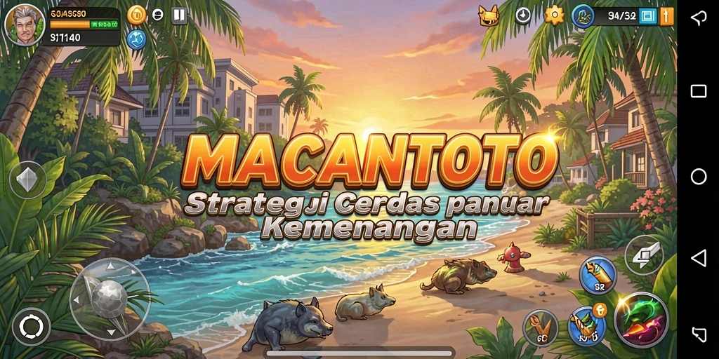 Screenshot gameplay <strong>MACANTOTO</strong> menampilkan berbagai strategi dan taktik yang digunakan pemain.