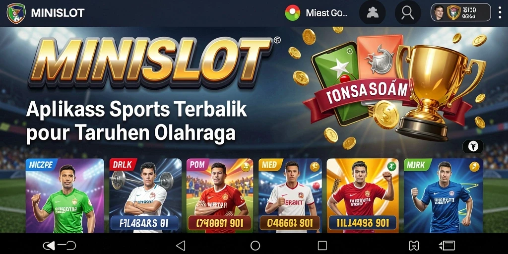 Tampilan gameplay menarik di aplikasi MINISLOT untuk taruhan olahraga.