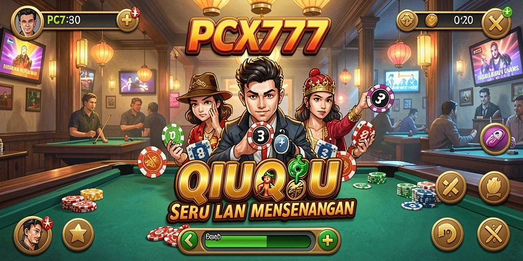 Gameplay seru dalam PCX777 menampilkan duel QiuQiu yang menegangkan.