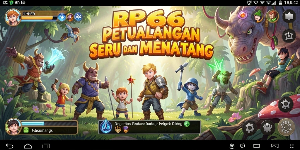 Screenshot utama RP66 menampilkan karakter beraksi dalam petualangan menegangkan.