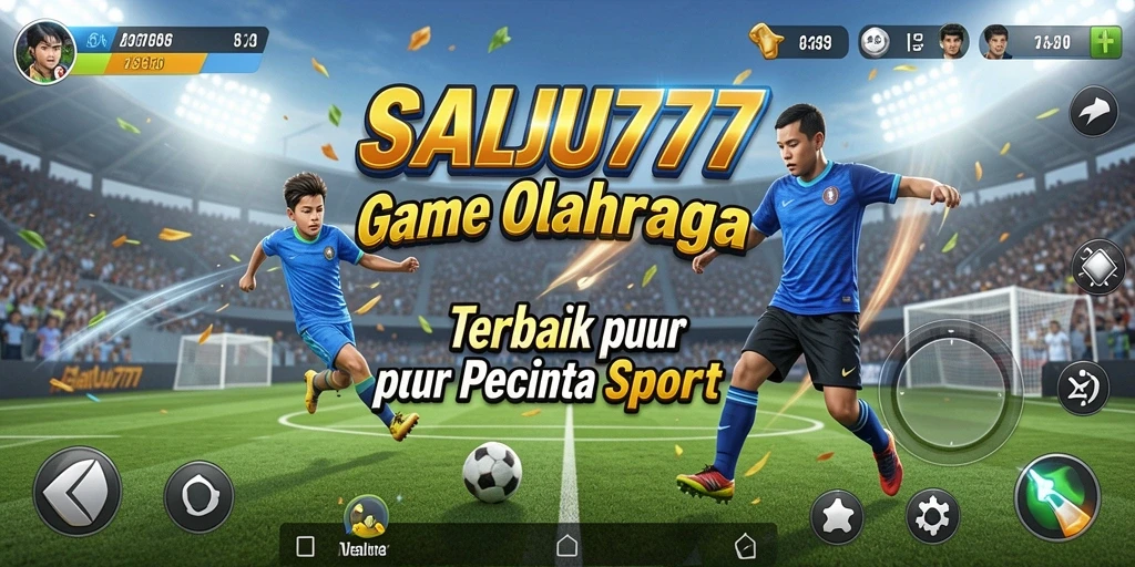 Tangkapan layar menunjukkan aksi seru dalam gameplay olahraga SALJU777.