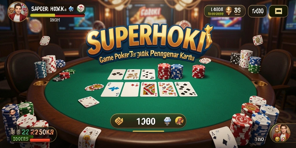 Screenshot gameplay <strong>SUPERHOKI</strong> yang menarik dengan pemain sedang berkompetisi.
