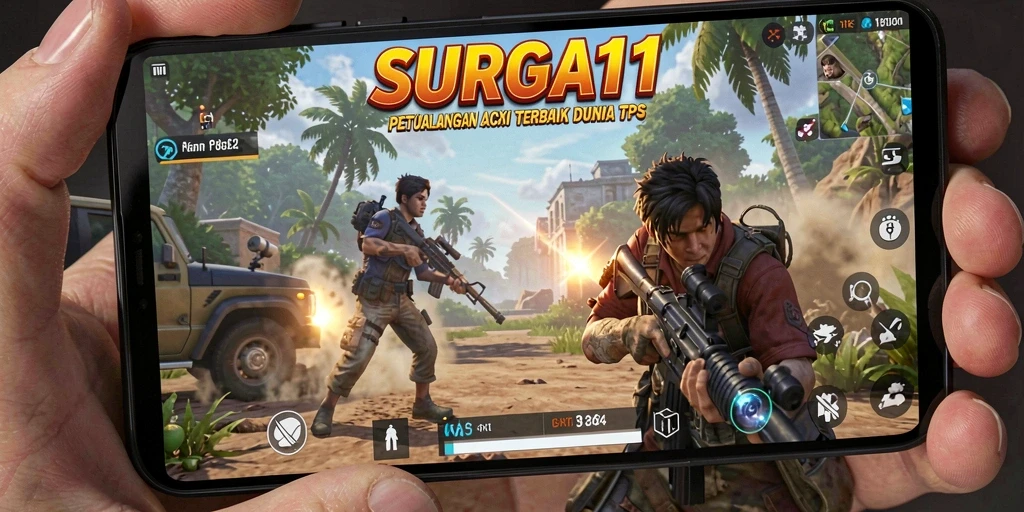 Gameplay dinamis SURGA11 dengan pertempuran yang menegangkan.